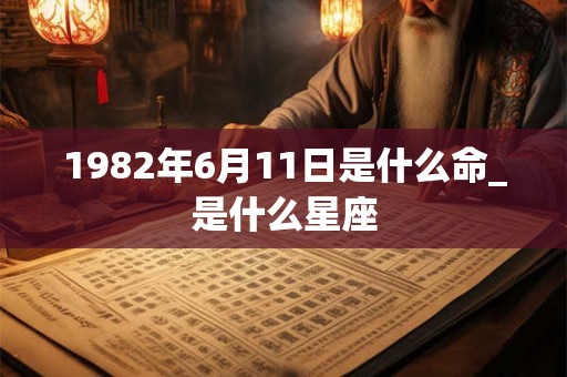 1982年6月11日是什么命_是什么星座