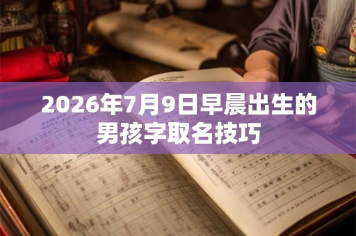 2026年7月9日早晨出生的男孩字取名技巧
