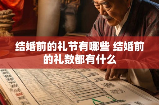 结婚前的礼节有哪些 结婚前的礼数都有什么