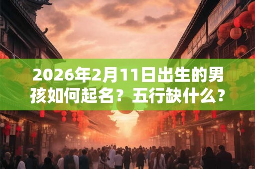 2026年2月11日出生的男孩如何起名？五行缺什么？
