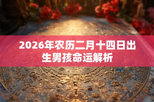 2026年农历二月十四日出生男孩命运解析