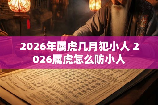2026年属虎几月犯小人 2026属虎怎么防小人