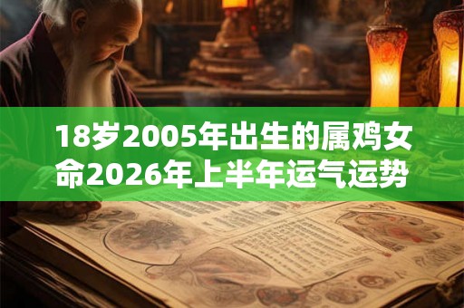 18岁2005年出生的属鸡女命2026年上半年运气运势 18岁2005年出生的属鸡女命2026年上半年运气运势