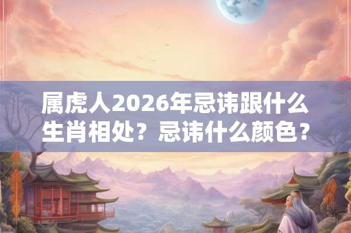 属虎人2026年忌讳跟什么生肖相处?忌讳什么颜色? 属虎人2026年忌讳跟什么生肖相处?忌讳什么颜色?