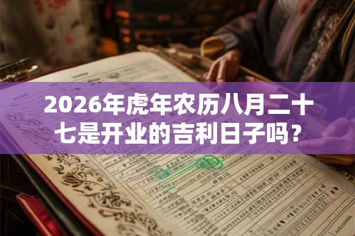 2026年虎年农历八月二十七是开业的吉利日子吗? 2026年虎年农历八月二十七是开业的吉利日子吗?