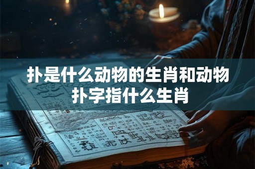 扑是什么动物的生肖和动物 扑字指什么生肖