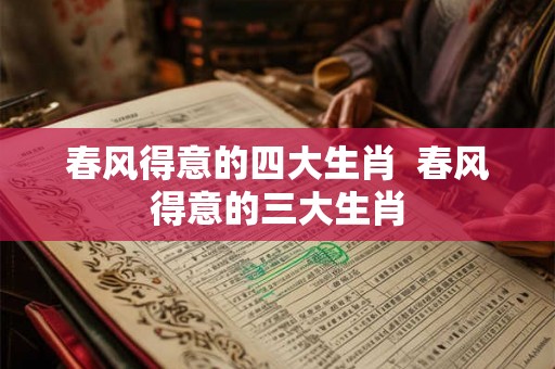 春风得意的四大生肖  春风得意的三大生肖