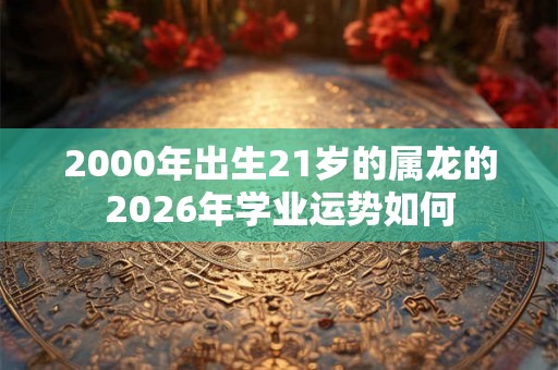 2000年出生21岁的属龙的2026年学业运势如何