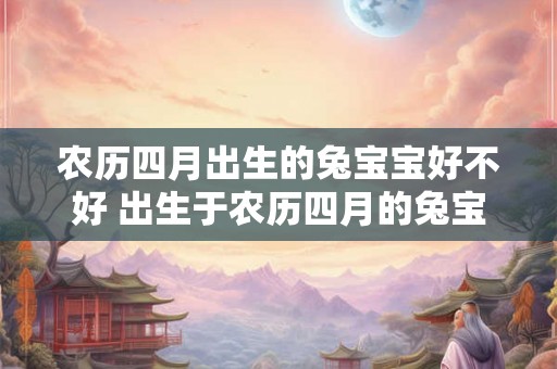 农历四月出生的兔宝宝好不好 出生于农历四月的兔宝宝有什么优缺点呢