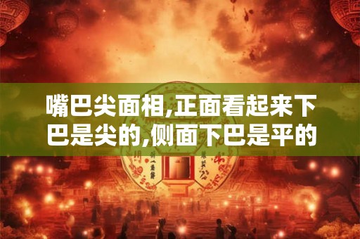 嘴巴尖面相,正面看起来下巴是尖的,侧面下巴是平的面相