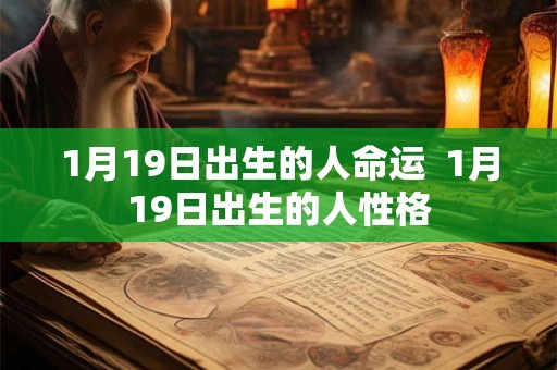 1月19日出生的人命运 1月19日出生的人性格 1月19日出生的人命运 1月19日出生的人性格