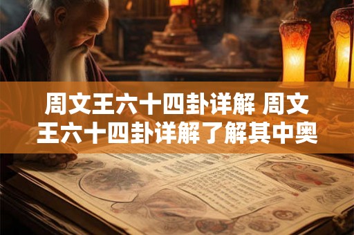 周文王六十四卦详解 周文王六十四卦详解了解其中奥秘