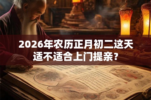 2026年农历正月初二这天适不适合上门提亲？