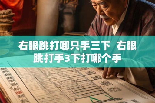 右眼跳打哪只手三下 右眼跳打手3下打哪个手 右眼跳打哪只手三下 右眼跳打手3下打哪个手