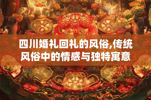 四川婚礼回礼的风俗,传统风俗中的情感与独特寓意 四川婚礼回礼的风俗,传统风俗中的情感与独特寓意