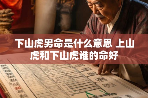 下山虎男命是什么意思 上山虎和下山虎谁的命好