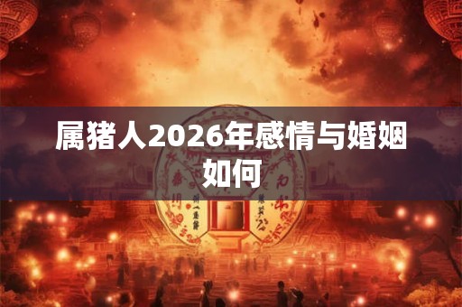 属猪人2026年感情与婚姻如何