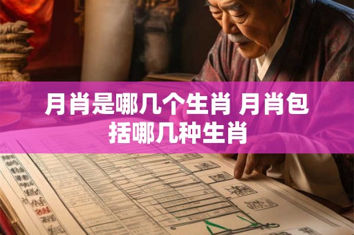 月肖是哪几个生肖 月肖包括哪几种生肖