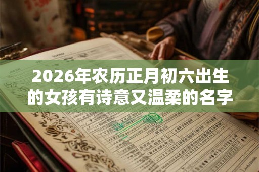 2026年农历正月初六出生的女孩有诗意又温柔的名字推荐