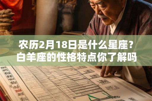 农历2月18日是什么星座？白羊座的性格特点你了解吗？