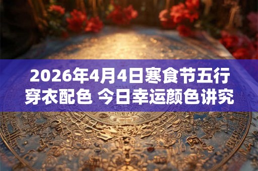 2026年4月4日寒食节五行穿衣配色 今日幸运颜色讲究 2026年4月4日寒食节五行穿衣配色 今日幸运颜色讲究