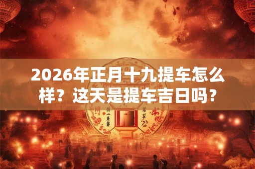 2026年正月十九提车怎么样？这天是提车吉日吗？