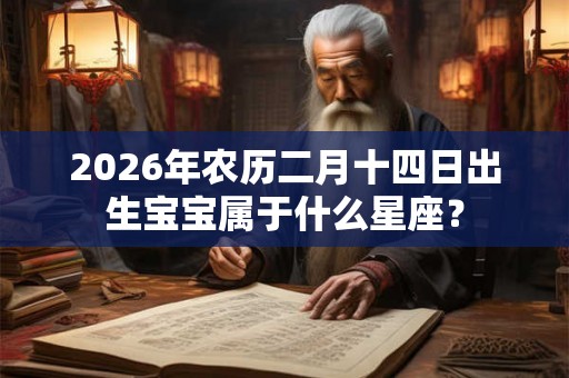 2026年农历二月十四日出生宝宝属于什么星座？