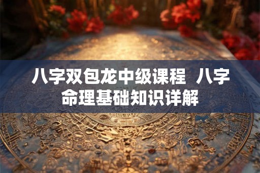 八字双包龙中级课程 八字命理基础知识详解 八字双包龙中级课程 八字命理基础知识详解