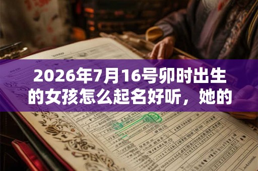 2026年7月16号卯时出生的女孩怎么起名好听,她的五行是什么? 2026年7月16号卯时出生的女孩怎么起名好听,她的五行是什么?