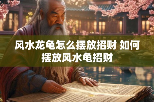 风水龙龟怎么摆放招财 如何摆放风水龟招财 风水龙龟怎么摆放招财 如何摆放风水龟招财