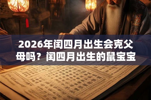 2026年闰四月出生会克父母吗?闰四月出生的鼠宝宝好不好? 2026年闰四月出生会克父母吗?闰四月出生的鼠宝宝好不好?