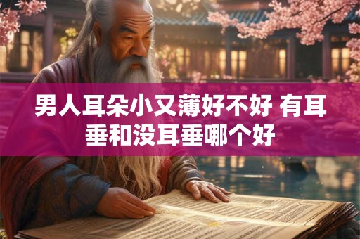 男人耳朵小又薄好不好 有耳垂和没耳垂哪个好