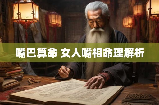 嘴巴算命 女人嘴相命理解析