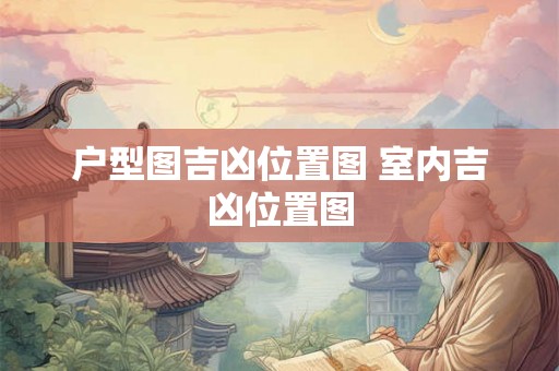 户型图吉凶位置图 室内吉凶位置图