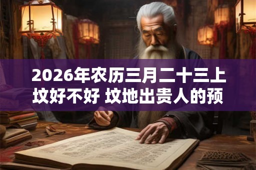 2026年农历三月二十三上坟好不好 坟地出贵人的预兆
