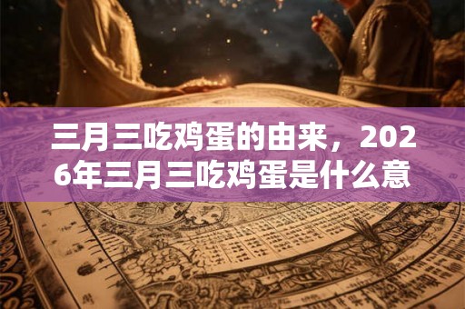 三月三吃鸡蛋的由来,2026年三月三吃鸡蛋是什么意思? 三月三吃鸡蛋的由来,2026年三月三吃鸡蛋是什么意思?