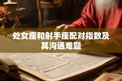 处女座和射手座配对指数及其沟通难题