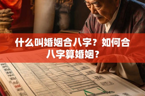 什么叫婚姻合八字？如何合八字算婚姻？