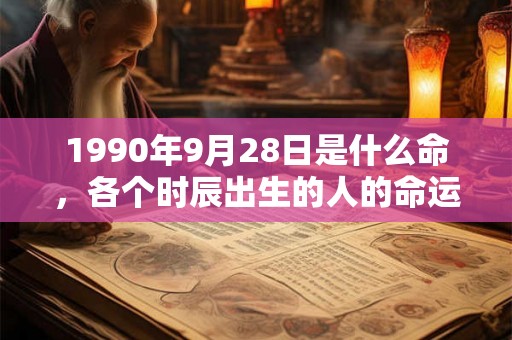 1990年9月28日是什么命,各个时辰出生的人的命运 1990年9月28日是什么命,各个时辰出生的人的命运