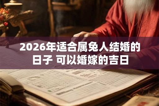 2026年适合属兔人结婚的日子 可以婚嫁的吉日