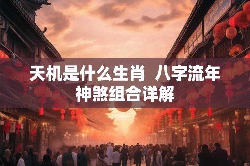 天机是什么生肖  八字流年神煞组合详解