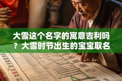 大雪这个名字的寓意吉利吗?大雪时节出生的宝宝取名 大雪这个名字的寓意吉利吗?大雪时节出生的宝宝取名