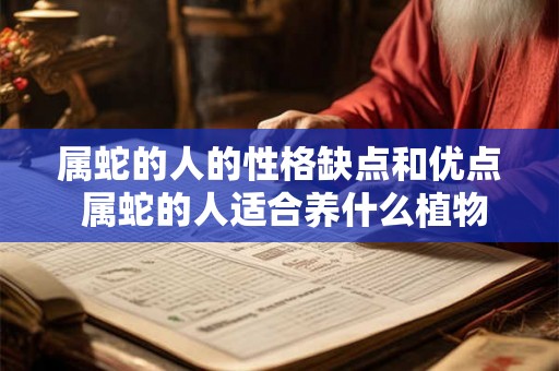 属蛇的人的性格缺点和优点 属蛇的人适合养什么植物
