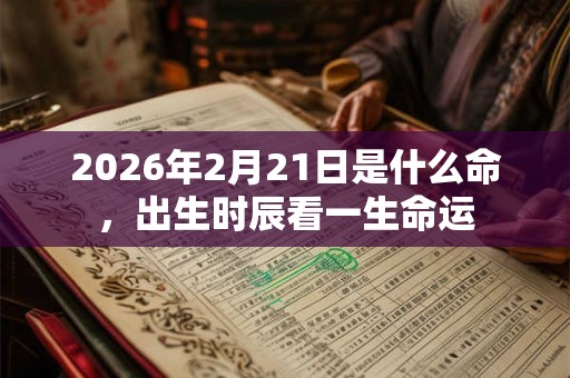 2026年2月21日是什么命,出生时辰看一生命运 2026年2月21日是什么命,出生时辰看一生命运