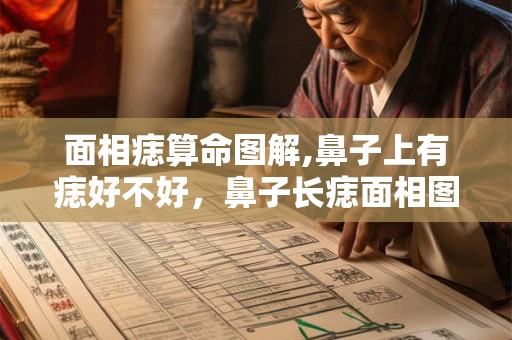 面相痣算命图解,鼻子上有痣好不好，鼻子长痣面相图解