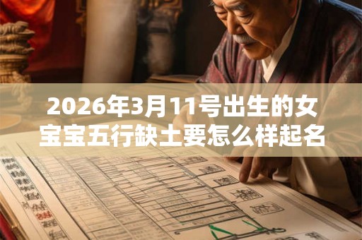 2026年3月11号出生的女宝宝五行缺土要怎么样起名字