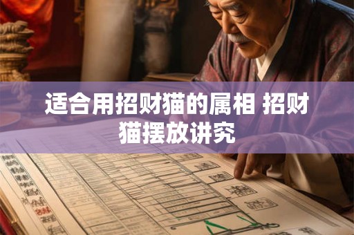 适合用招财猫的属相 招财猫摆放讲究