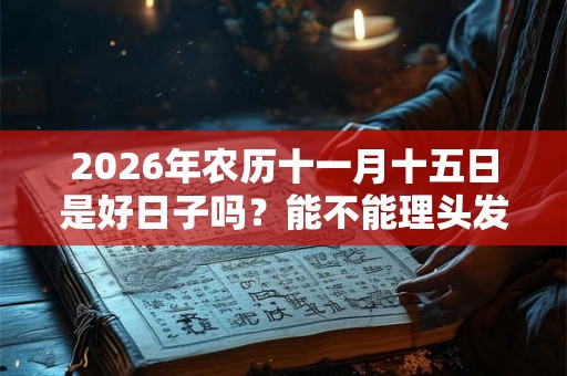 2026年农历十一月十五日是好日子吗？能不能理头发？