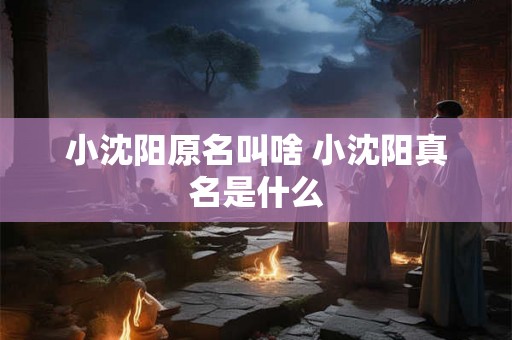 小沈阳原名叫啥 小沈阳真名是什么