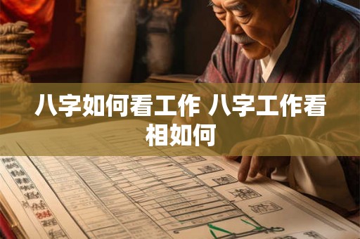 八字如何看工作 八字工作看相如何